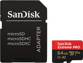 Extreme PRO microSDXC SDSQXCU-064G-GN6MA 64GB (с адаптером)