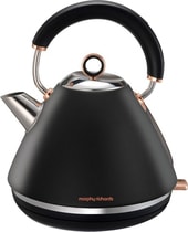 Accents Rose Gold and Black Traditional Kettle 102104
