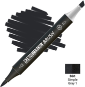 Brush Двусторонний SG1 SMB-SG1 (простой серый 1)