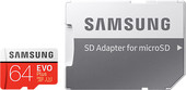 Samsung EVO Plus microSDXC 64GB + адаптер