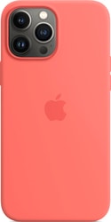 MagSafe Silicone Case для iPhone 13 Pro Max (розовый помело)