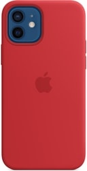 MagSafe Silicone Case для iPhone 12/12 Pro (красный)