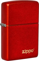 Classic Metallic Red Zippo Logo 49475ZL