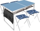 комплект мебели складной ССТ-К3 (голубой)