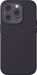 Liquid Silica Gel Case для iPhone 14 Pro (темно-фиолетовый)