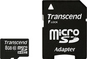 microSDHC (Class 10) 8GB + адаптер (TS8GUSDHC10)
