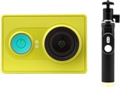 Action Camera с Bluetooth моноподом (желтый)