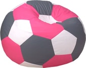 Мяч оксфорд (серый/белый/розовый, L, smart balls)