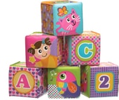 Мягкие кубики 0184164 (розовый)