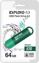 Exployd 570 64GB (зеленый) [EX-64GB-570]