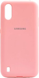 Soft-Touch для Samsung Galaxy A01 (розовый)