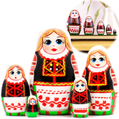 Народные костюмы Беларуси. Калинковичский строй (набор 5 шт)