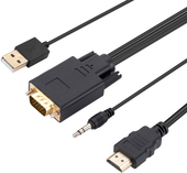 HDMI - VGA - 3.5 mm - USB Type-A (1.8 м, черный)