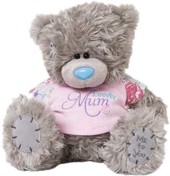 Мишка Teddy в майке Lovely Mom (20 см) [G01W3142]