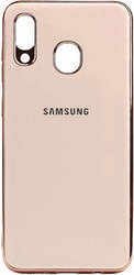Plating Tpu для Samsung Galaxy A20/A30 (розово-золотой)