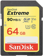 SanDisk Extreme V30 SDXC 64GB [SDSDXVE-064G-GNCIN]