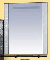 Зеркало Гранд Luxe - 80 бело-черная кожа Croco