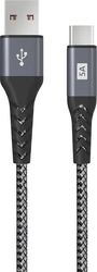 USB Type-A - USB Type-C 041663 (1.2 м, серый)