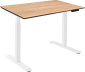 Wooden Electric Desk 1300х750х27 мм (дуб натуральный/белый)
