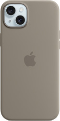 MagSafe Silicone Case для iPhone 15 Plus (глина)