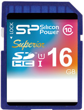 SDHC Superior UHS-1 (Class 10) 16 GB (SP016GBSDHCU1V10)