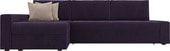 Версаль 105811 (левый, велюр, фиолетовый/бежевый)