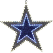 Звезда бархатная 61 см (зеленый/белый/голубой) [514-015]