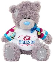 Мишка Teddy в майке Best Friends (18 см) [G01W3436]