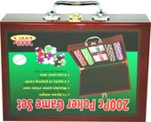 Набор для покера в чемодане 200 фишек с номиналом 6642-S1