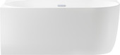 Belle Spa 150x75 235701001 (пристенная ванна (левая) белый глянец, экран, каркас, сифон-автомат хром)