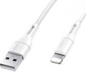 USB Type-A - Lightning US-SJ500 (1 м, белый)