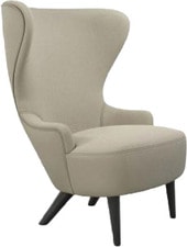 Wingback Micro Chair BL Fabric A (бежевый/черный)
