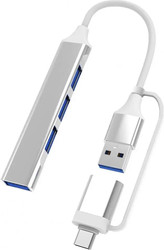 USB Type-A/USB Type-C - 4xUSB Type-A 556711