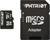 microSDXC LX Series (Class 10) 64GB + адаптер [PSF64GMCSDXC10]
