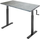 Manual Desk Compact 1360x800x36 мм (бетон Чикаго/черный)