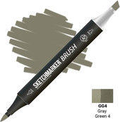 Brush Двусторонний GG4 SMB-GG4 (серый/зеленый 4)
