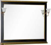 Зеркало Валенса 110 (черный краколет/золото) [180295+173024]