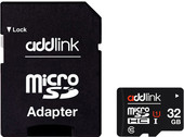 microSDHC 32GB (Class 10) + адаптер [AD32GBMSH310A]
