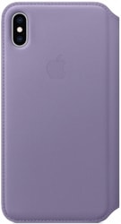 Leather Folio для iPhone XS Max (лиловый)