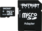 microSDHC (Class 10) 16 Гб + адаптер (PSF16GMCSDHC10)