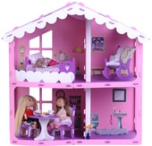Загородный дом Анжелика с мебелью 000255 (розовый/сиреневый)