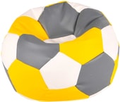 Мяч экокожа (желтый/белый/серый, XL, smart balls)