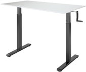Manual Desk Compact 1380x800x18 мм (альпийский белый/черный)