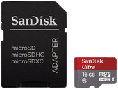 Ultra microSDHC UHS-I U1 Class 10 16GB (SDSDQUIN-016G-G4)