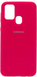 Soft-Touch для Samsung Galaxy M21 с LOGO (неоново-розовый)