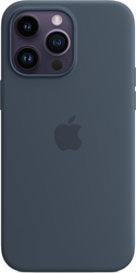 MagSafe Silicone Case для iPhone 14 Pro Max (синий шторм)