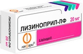 Лизиноприл-Лф, 20 мг, 60 табл.