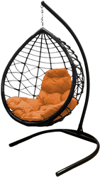 Капля Лори 11530407 (черный ротанг/оранжевая подушка)
