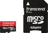microSDXC UHS-I 300x Premium (Class 10) 128GB (TS128GUSDU1)