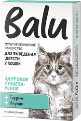 Здоровое пищеварение для выведения шерсти кошек 50 г (100 таблеток)